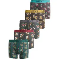 Next Boxers mostarda / cinzento escuro / vermelho escuro / preto