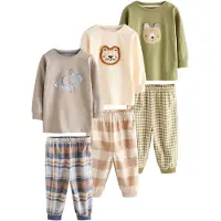 Next Pijama bege / azul / taupe / oliveira