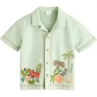 Next Camisa bege / menta / alperce