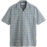 Next Camisa marfim / azul noturno