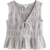 Next Blusa cinzento / branco