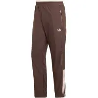 Adidas Calças 'HALF STRIPES TRACK' chocolate / pó / branco