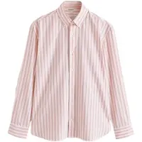 Next Camisa azul / laranja claro / branco