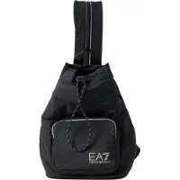 EA7 para mulher. 7W001195_AF22279 Mochila com detalhes reflectores preta (OSFA), Preto, Casual, Poliéster