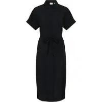 Vila Vestido Midi De Manga Curta Hula Shirt