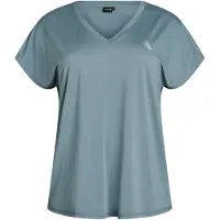 ACTIVE By Zizzi Camisa funcionais 'ABASIC' azul fumado