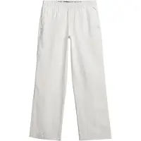 Superdry para mulher. W7011182A Calças de linho com cordão branco (42), Casual