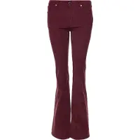 Superdry para mulher. W7010445A Calças de ganga skinny de bombazina de cintura média castanhas com perna larga e cintura média (26/33), Casu