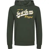 Jack & Jones Moletom Com Capuz Logo 2 Col Plus Size