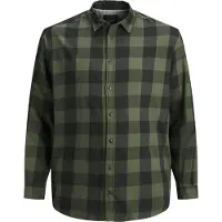 Jack & Jones Camisa De Manga Comprida Gingham Plus Size