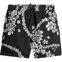 Superdry para homem. M3010232A Fato de banho havaiano reciclado preto (XXL), Beachwear, Polister Reciclado, Sustentável