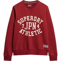 Superdry para homem. M2013965A Camisola com estampado Borgonha atlética (XXL), Casual, Algodão