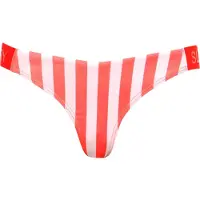 Superdry para mulher. W3010391A Calças de biquíni às riscas cor-de-rosa com um design arrojado (S), Beachwear, Polister Reciclado, Sustentáv