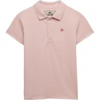 Superdry para mulher. W6012208A Polo Heritage Slim Fit rosa (S), Casual, Algodão, Manga comprida