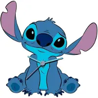 Stitch Relógio De Parede Em Mdf