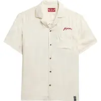 Superdry para homem. M4010938A Camisa Merchant Suika em branco (XXL), Casual, Algodão, Manga curta