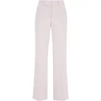 We fashion Calças com vincos rosa pastel