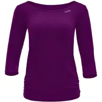 Winshape Top desportivo 'Aet139Ls' ameixa / branco