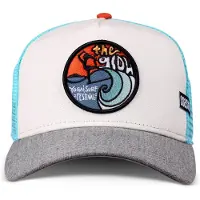Coastal Boné 'The Glow' azul claro / cinzento claro / laranja / branco
