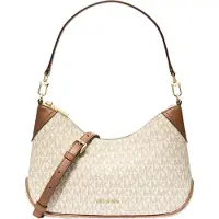Michael Kors Mala de ombro ecru / conhaque