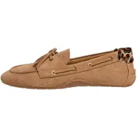 Pepe Jeans para mulher. PLS100010 Mocassins de couro castanho Noa Star (37), Marrom, Plano, Cordão, Casual