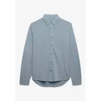Superdry para homem. M4011111A Camisa Vintage Destroy Pique azul (XXL), Casual, Algodão, Manga comprida