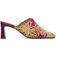 Hispanitas para mulher. HV264800 Sapatos Amapola amarelos (35), 5 a 8cm, Nenhum, Casual, Sapatos de Festa, Multicolor