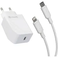 Muvit Carregador Usb-c Pd 20w+usb-c Lightning 1m 2.4a