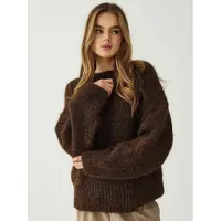 Noella Pullover ' N-Monika Knit ' chocolate
