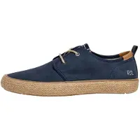 Pepe Jeans para homem. PMS100009 Espadrilles Port Bay navy (45), Tecido, Plano, Cordão, Casual, Marinho