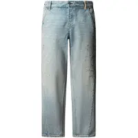 Pepe Jeans para homem. PM2084538 Calças cónicas largas Helix Authentic azul (32/34), Casual, Algodão, Denim