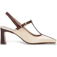 Hispanitas para mulher. BHV264675 Sapatos bege Amapola (36), Couro, Branco, 5 a 8cm, Fivela, Casual, Sapatos de Festa, Clássico
