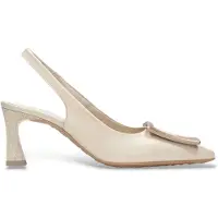 Hispanitas para mulher. HV264850 Sapatos bege Giorgia (36), Couro, 5 a 8cm, Nenhum, Casual