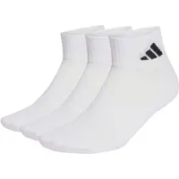 Adidas Meias de desporto 'CUSHIONED SPORTSWEAR ANKLE 3 PAIR PACK' preto / branco / branco lã