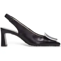 Hispanitas para mulher. HV264762 Sapatos pretos Amapola (39), Couro, 5 a 8cm, Nenhum, Casual, Sapatos de Festa, Clássico