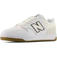 New Balance unisex. U480PV1_LI Sapatos 480P branco (38), Plano, Cordão, Casual