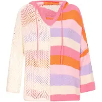 CALEY Pullover creme / lavanda / laranja / rosa claro