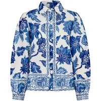 Dea Kudibal Blusa 'Siomadea Ns' azul / branco