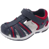 Chicco Sapatos abertos 'Fermo' azul escuro / vermelho