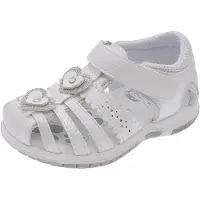 Chicco Sandália 'Fiorda' prata / branco