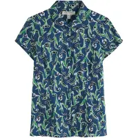 Seasalt Cornwall Blusa 'Rushmaker' azul / verde