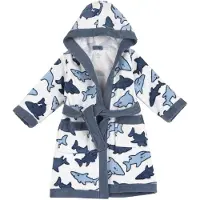 Chicco Roupão de banho azul / azul escuro / branco