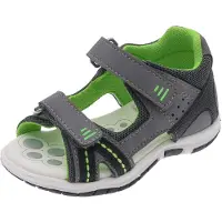 Chicco Sapatos abertos 'Felce' cinzento / antracite / verde néon