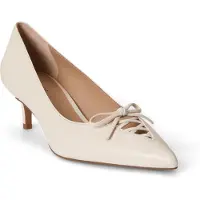 Ralph Lauren Sapatos de salto 'ADRIENNE' branco lã