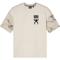 EA7 para menino. 7B000283_AF12874 T-shirt Graphic Series bege (8Años= 130cm), Casual, Algodão, Manga curta, moda infantil