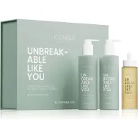 ICONIQUE Professional INQUEBRÁVEL COMO VOCÊ INQUEBRÁVEL COMO VOCÊ Conjunto de comprimento para cabelos mais fortes