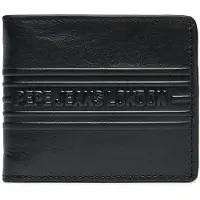 Pepe Jeans para homem. PM070386 Carteira Wolf preta (OSFA), Preto, Casual, Pele