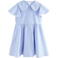 Next Vestido azul / branco