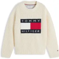 Tommy Hilfiger Pullover 'Heritage' vermelho / preto / branco