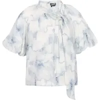 Dreimaster Blusa azul pombo / branco